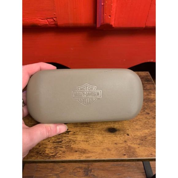 Harley Davidson Hard Glasses Case Sunglasses Prescription Reading Protective EUC - Picture 1 of 2